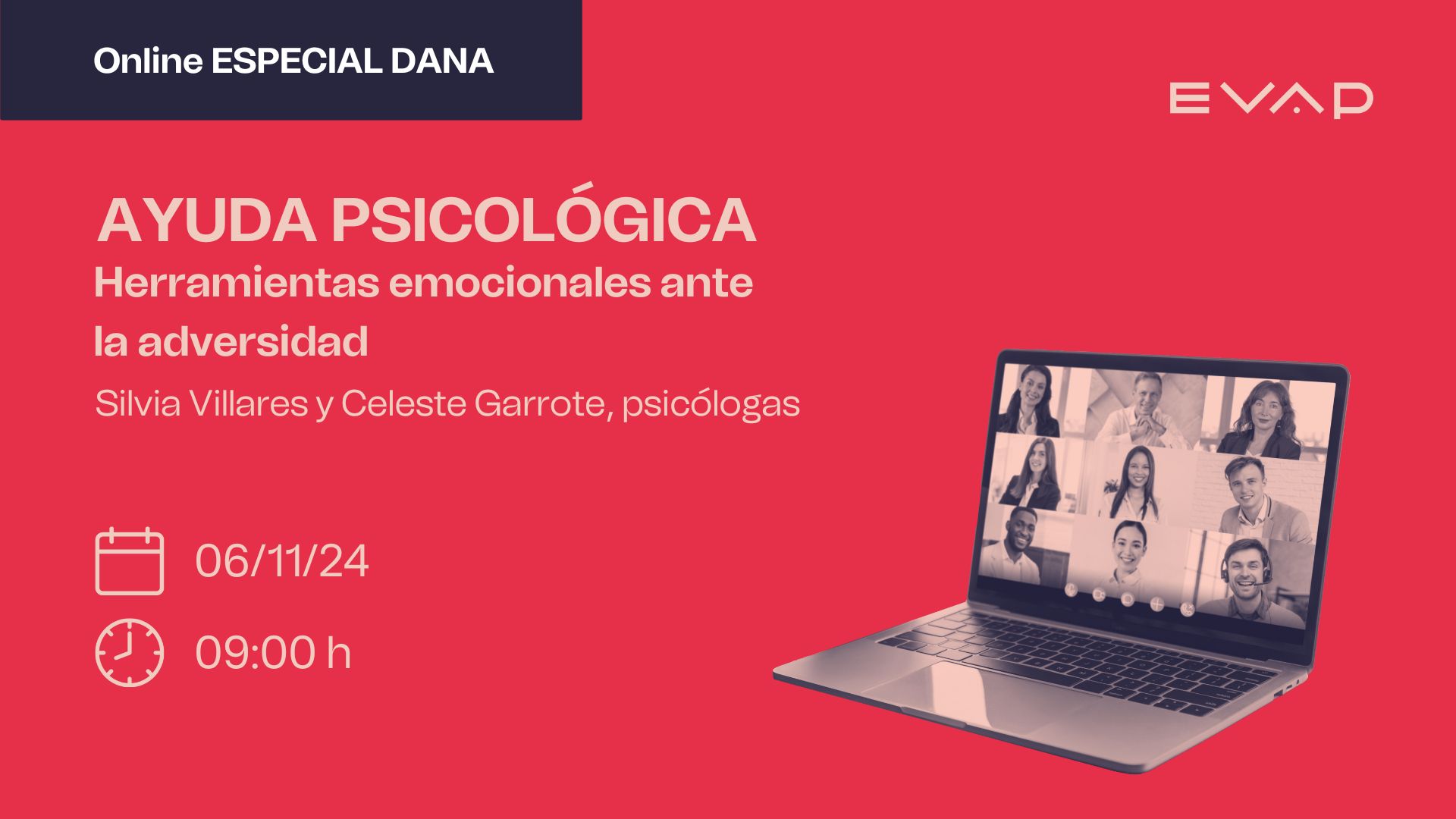 Webinar: Ayuda psicológica para hacer frente a la tragedia: herramientas emocionales ante la adversidad